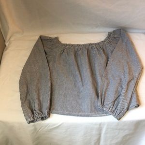 Off the shoulder cropped top size small